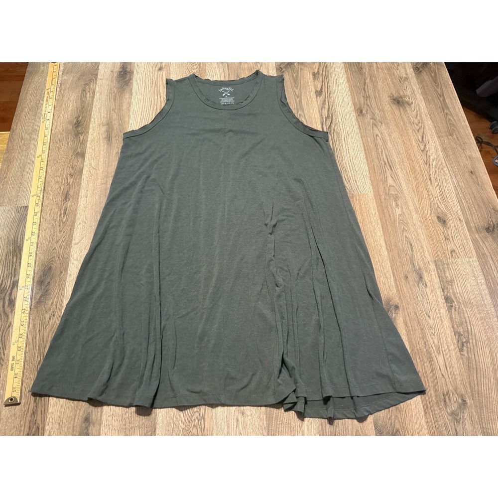 Lakegirl Tank Dress Womens XL Gray Adult Sleeveless Swing A-Line Excellent